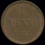 1 penni 1874 year