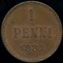 1 penni 1881 year