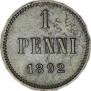 1 penni 1892 year
