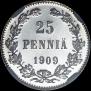 25 pennia 1909 year