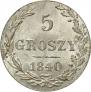 5 groszy 1840 year