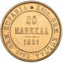 20 markkaa 1891 year