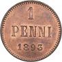 1 penni 1893 year