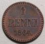 1 penni 1864 year