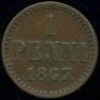 1 penni 1867 year