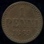 1 penni 1869 year
