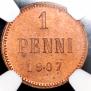 1 penni 1907 year