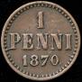 1 penni 1870 year