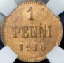 1 penni 1916 year