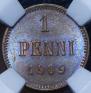 1 penni 1909 year