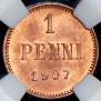 1 penni 1907 year