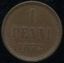 1 пенни 1872 года