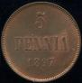 5 pennia 1897 year