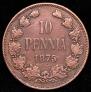 10 pennia 1875 year