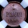 1 penni 1908 year