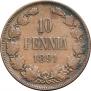 10 pennia 1891 year