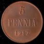 5 pennia 1917 year