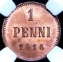 1 penni 1916 year