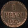 1 пенни 1864 года