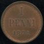 1 penni 1874 year