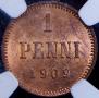 1 penni 1909 year