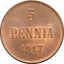5 pennia 1917 year