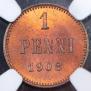 1 penni 1908 year