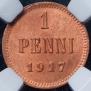 1 penni 1917 year