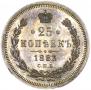 25 kopecks 1883 year