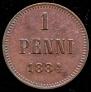 1 penni 1884 year