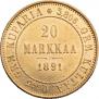 20 markkaa 1891 year