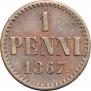 1 penni 1867 year