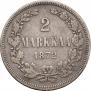 2 markkaa 1872 year