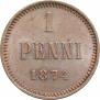 1 penni 1874 year
