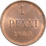 1 penni 1908 year