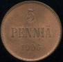 5 pennia 1906 year