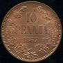 10 pennia 1867 year