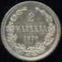 2 markkaa 1870 year