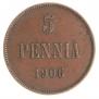 5 pennia 1906 year
