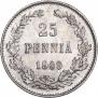 25 пенни 1909 года