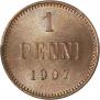 1 penni 1907 year