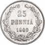 25 пенни 1909 года