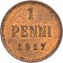 1 penni 1917 year