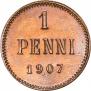1 penni 1907 year