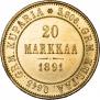20 марок 1891 года
