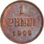 1 пенни 1909 года