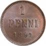 1 пенни 1891 года
