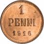1 penni 1916 year