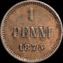 1 пенни 1875 года