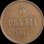 5 pennia 1914 year